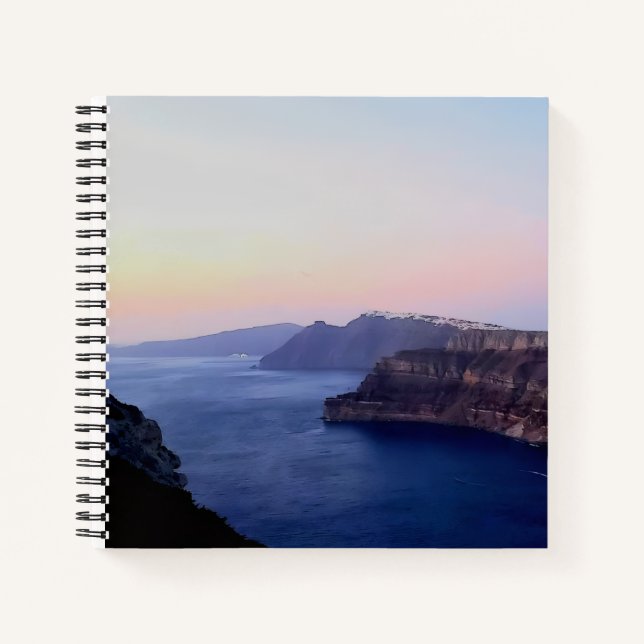 Cuaderno Santorini Greece Spiral Notebook (Anverso)