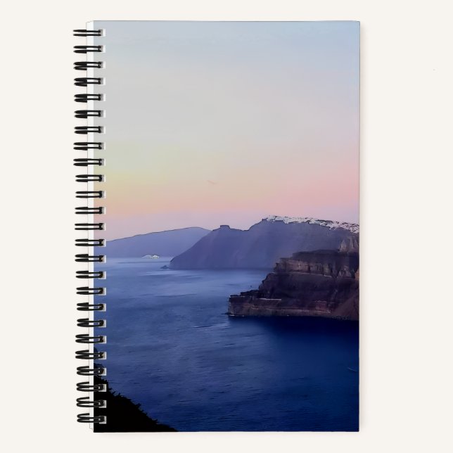 Cuaderno Santorini Greece Spiral Notebook (Anverso)
