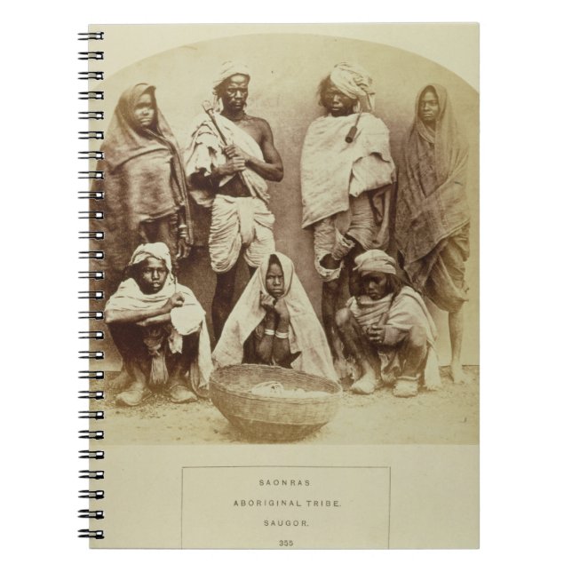 Cuaderno Saonras, una tribu aborigen de Saugor, central (Frente)