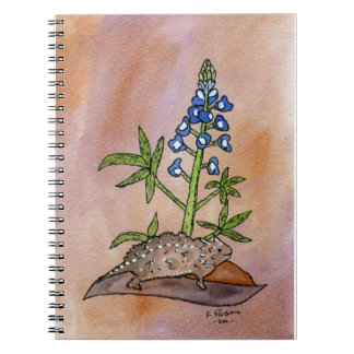 Cuaderno Sapo córneo con Bluebonnet