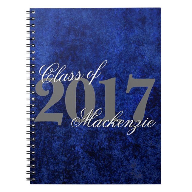 Cuaderno Sapphire Grad | Blue Royal Cobalt Azure Year (Frente)