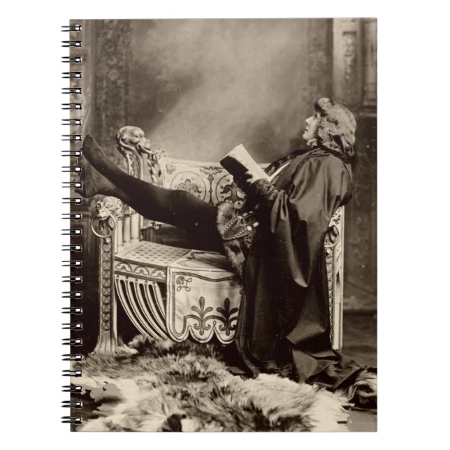 Cuaderno Sarah Bernhardt (1844-1923) como Hamlet en el 1899 (Frente)