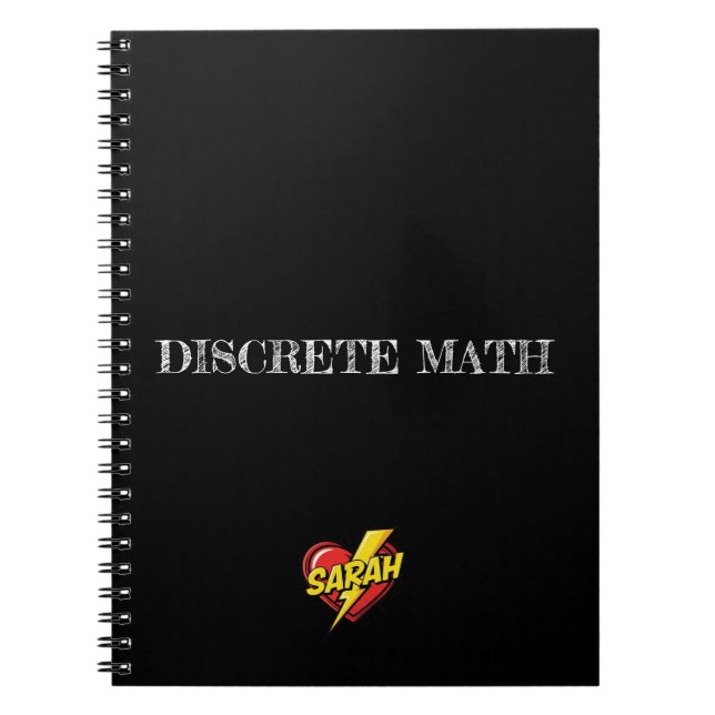 Cuaderno Sarah Corazón Negro (Frente)