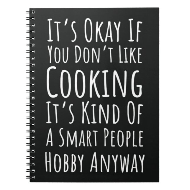 Cuaderno Sarcastic Cooking Gifts Meme Quote Saying Joke (Frente)