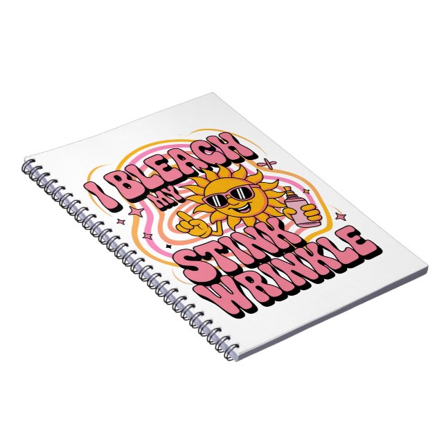 Cuaderno Sarcastic I Bleach My Stink Wrinkle Funny Gag Meme (Lado Derecho)