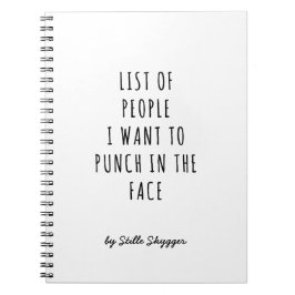 Cuaderno Sarcástico personalizada