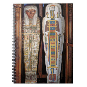 Cuaderno Sarcófago egipcio cubierto con los hieroglyphics