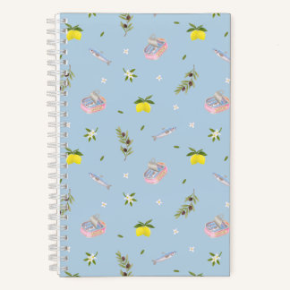 Cuaderno Sardina Limón Azul