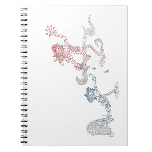 Cuaderno sartén de sol de mono