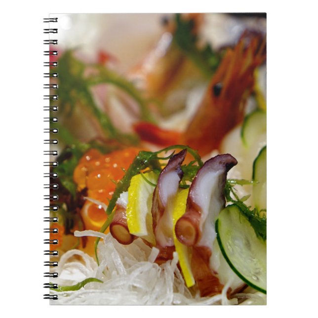 Cuaderno Sashimi Salmon Fish Food Seafood Japonés (Frente)