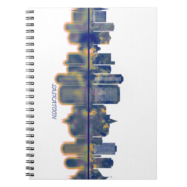 Cuaderno Saskatoon Skyline (Frente)
