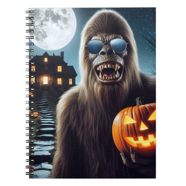 Cuaderno Sasquatch sobre Halloween (Frente)