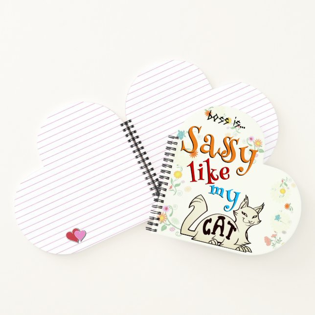 Cuaderno Sassy Like My Cat Bold Cat Typography (Interior)