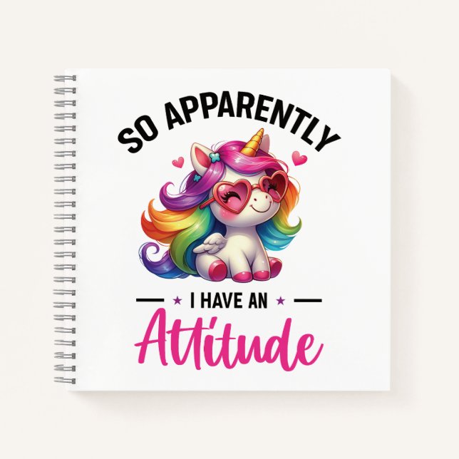 Cuaderno Sassy tengo una actitud (Anverso)