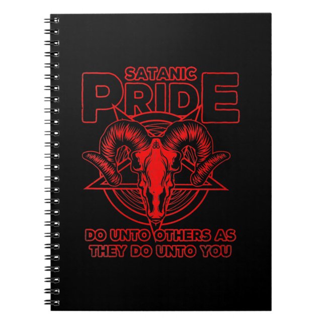 Cuaderno Satanismo del orgullo satánico Pagan Goat Satan (Frente)