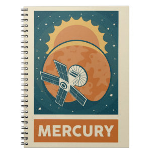 Cuaderno Satélite de galaxia Mercury Retro