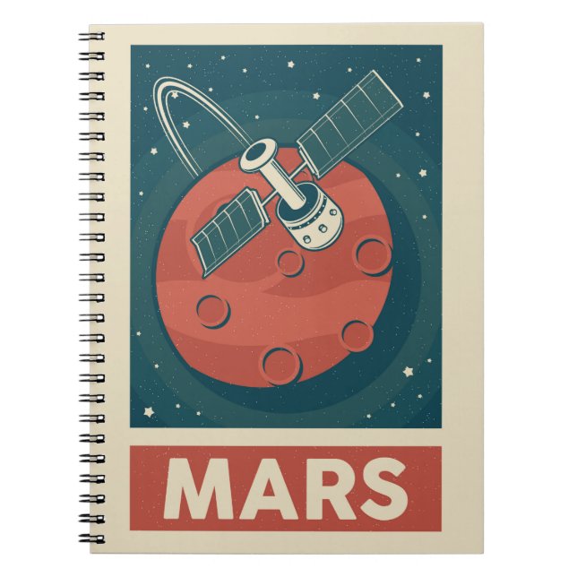 Cuaderno Satélite Galaxy Mars Retro (Frente)