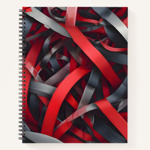 Cuaderno Satén de Plata y Rubí