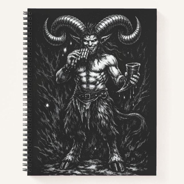 Cuaderno Sátiro Invernal Cornudo — por BurnsInHell (Anverso)