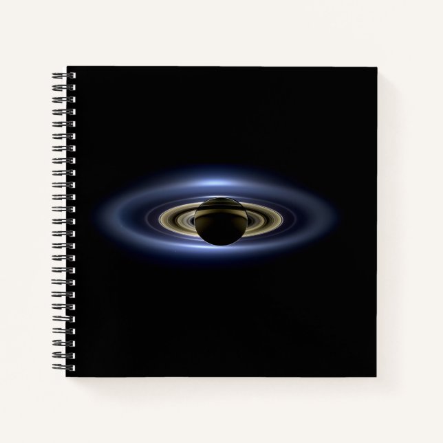 Cuaderno Saturno eclipsó al Sol desde el orbitador Cassini (Anverso)