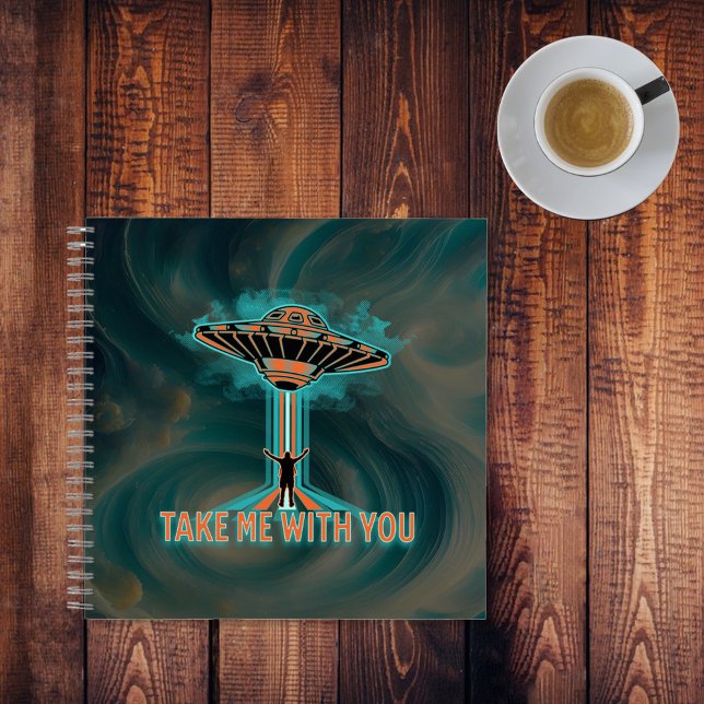 Cuaderno Saucer volador de estilo de los años 60 (Subido por el creador)