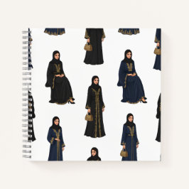 Cuaderno Saudi Women in  Abayas