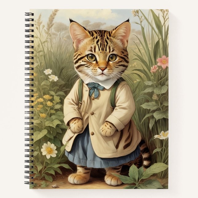 Cuaderno Savanna Cat (Anverso)