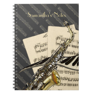 Cuaderno Saxofón y música del piano