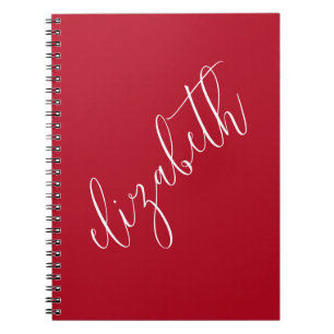 Cuaderno Scarlet Color rojo y blanco Tipo de letra Simple E