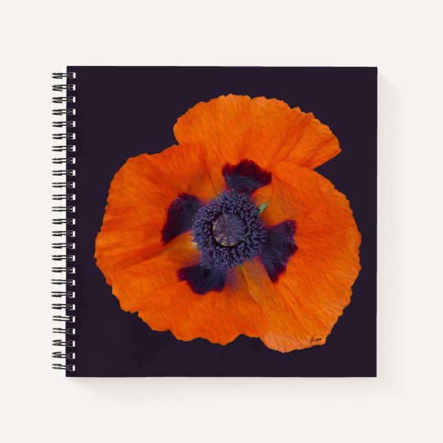 Cuaderno Scarlet Naranja Poppy 1 (Anverso)