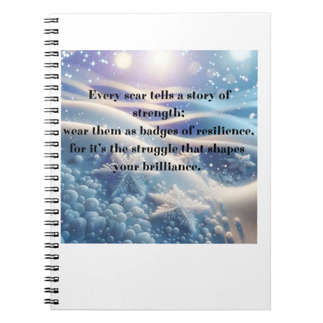 Cuaderno Scars Into Scars - Resilience Affirmation (Frente)