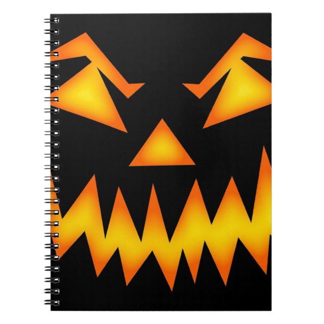 Cuaderno Scary Jack O Lantern Face (Frente)