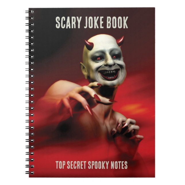 Cuaderno Scary Joke Book. Top Secret Notes. Devil T-Shirt (Frente)