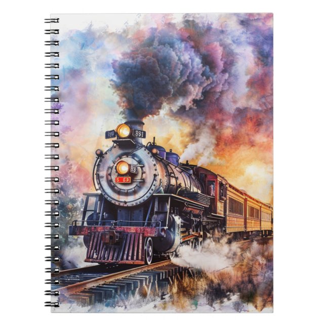 Cuaderno Scenic Landscape with Train (Frente)