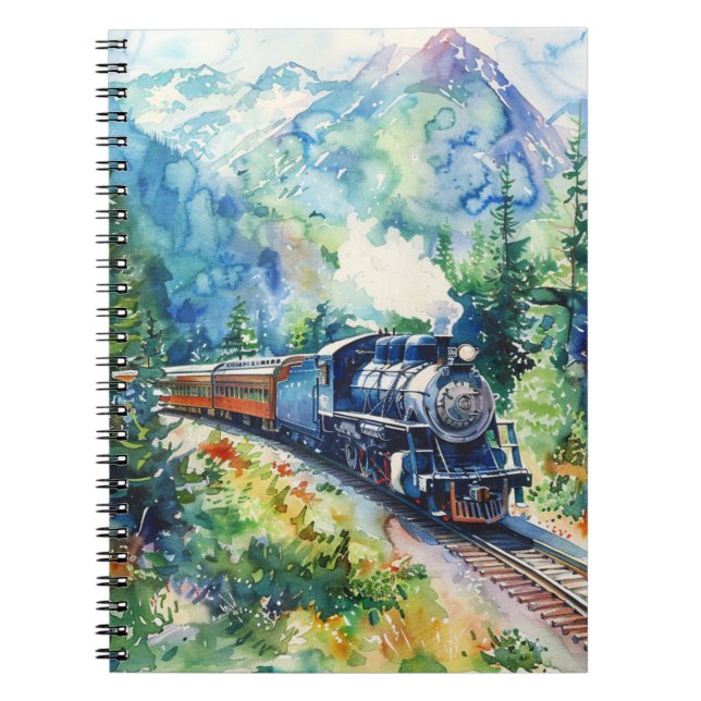 Cuaderno Scenic Landscape with Train (Frente)