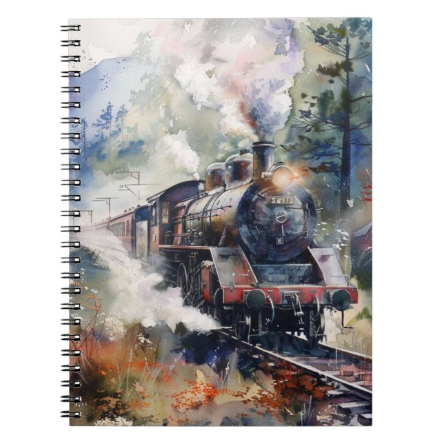 Cuaderno Scenic Landscape with Train (Frente)