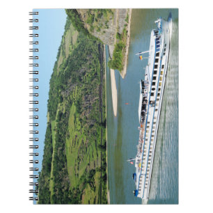 Cuaderno Schiff auf dem Rhein bei Oberwesel