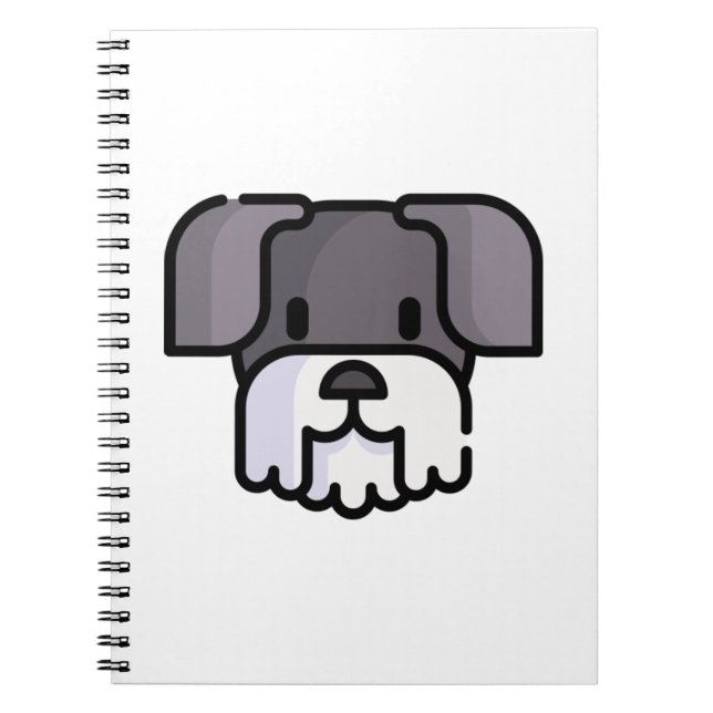 Cuaderno Schnauzer en miniatura (Frente)