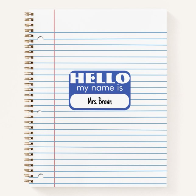 Cuaderno School loose leaf paper (Anverso)