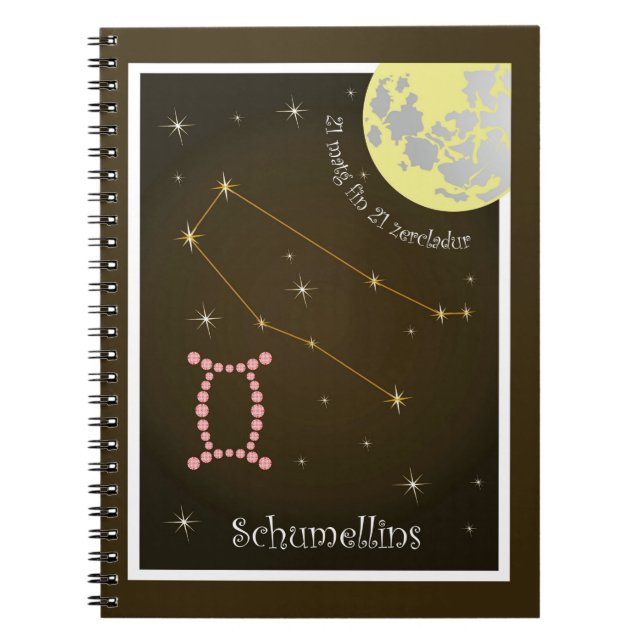 Cuaderno Schumellins 21 matg fin 21 zercladur Notizheft (Frente)