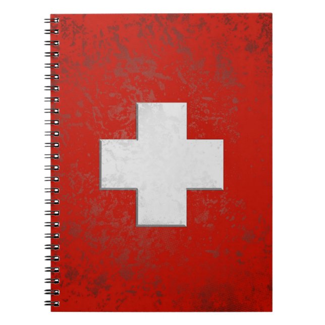 Cuaderno Schweiz Flagge Notizbuch (Frente)