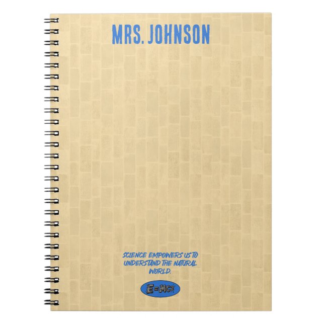 Cuaderno Science Empowers Understanding Natural World (Frente)