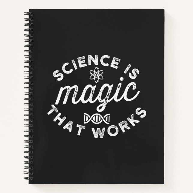 CUADERNO SCIENCE IS MAGIC THAT WORKS (Anverso)