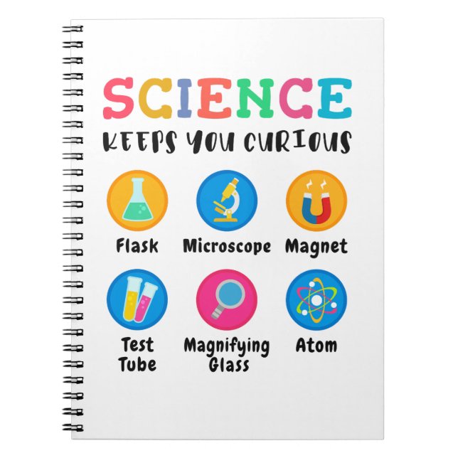 Cuaderno Science keeps you curious (Frente)
