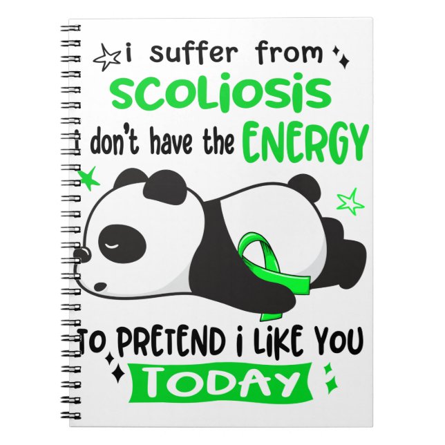 Cuaderno Scoliosis Awareness Month Ribbon Gifts (Frente)
