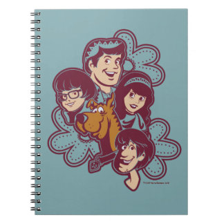 Cuaderno Scooby-Doo de flores paisas y la pandilla
