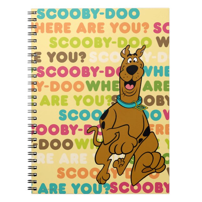 Cuaderno Scooby-Doo Dirigiendo "¿Dónde Estás?" (Frente)