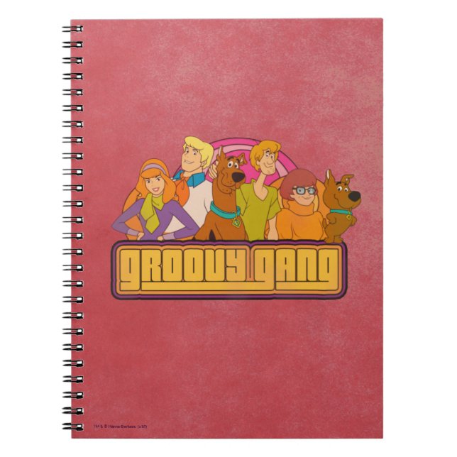 Cuaderno Scooby-Doo | Gráfico retro Personalizado "Groovy G (Frente)
