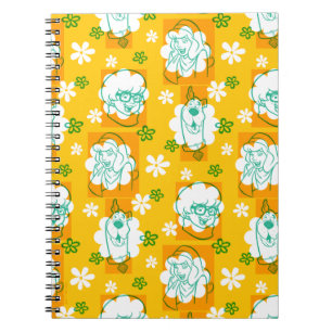Cuaderno Scooby-Doo   Patrón floral de caracteres