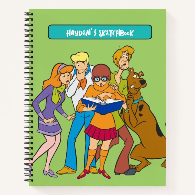 Cuaderno Scooby-Doo y la pandilla investigan el dibujo (Anverso)